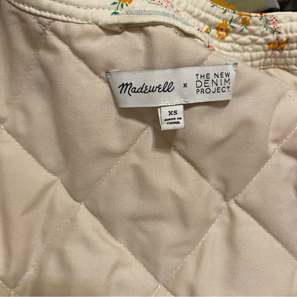 Madewell X The New Denim Project quilted patchwork wrap jacket, size XS - Picture 10 of 12